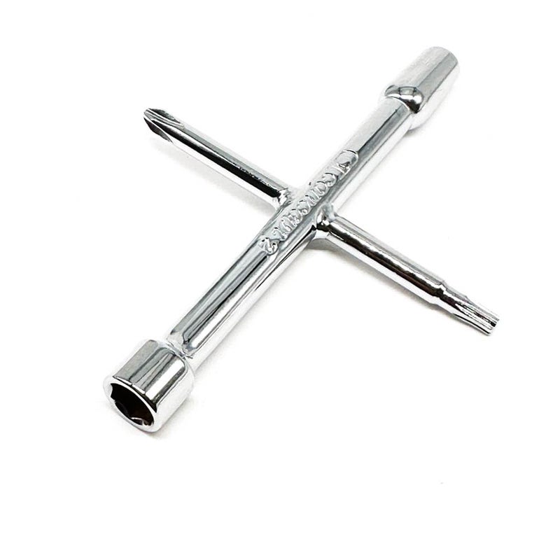 OHIY Concept 2 Oar Rigging Tool 7034 for Fasteners on Oars, T20 Torx, 6mm Hex, #2 Phillips, 5/16"" Hex - Image 1